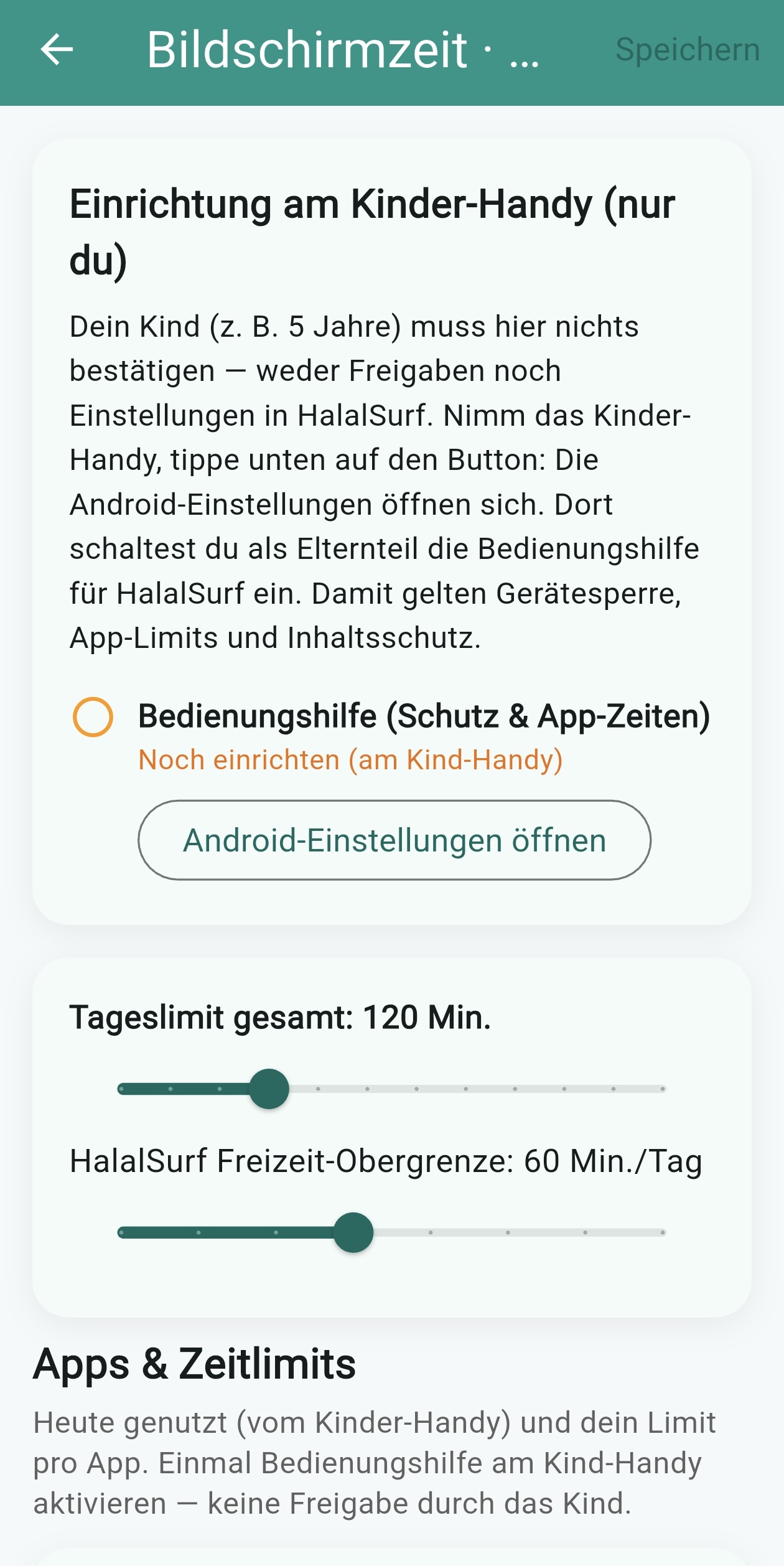 HalalSurf Eltern-Dashboard – Ansicht 6