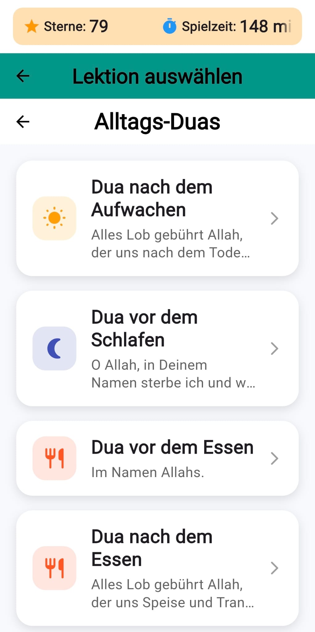 Duas Übersicht